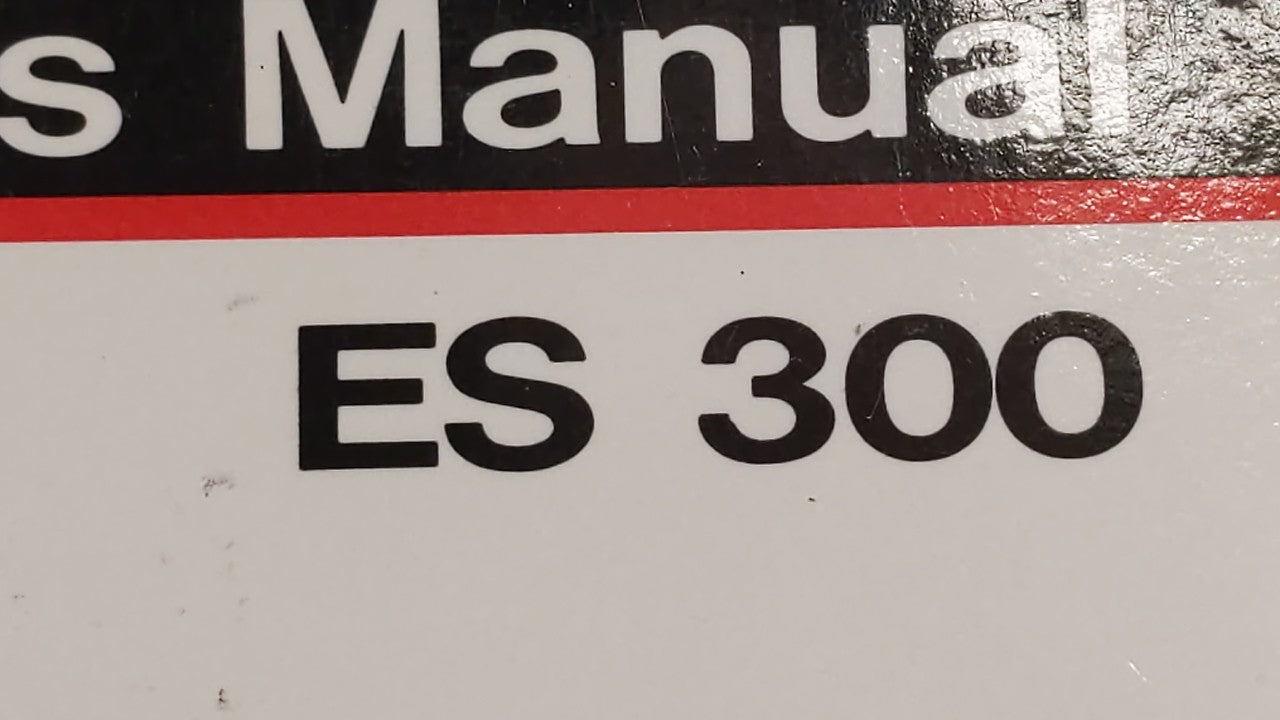 1997 Lexus Es300 Owners Manual Book Guide OEM Used Auto Parts - Oemusedautoparts1.com