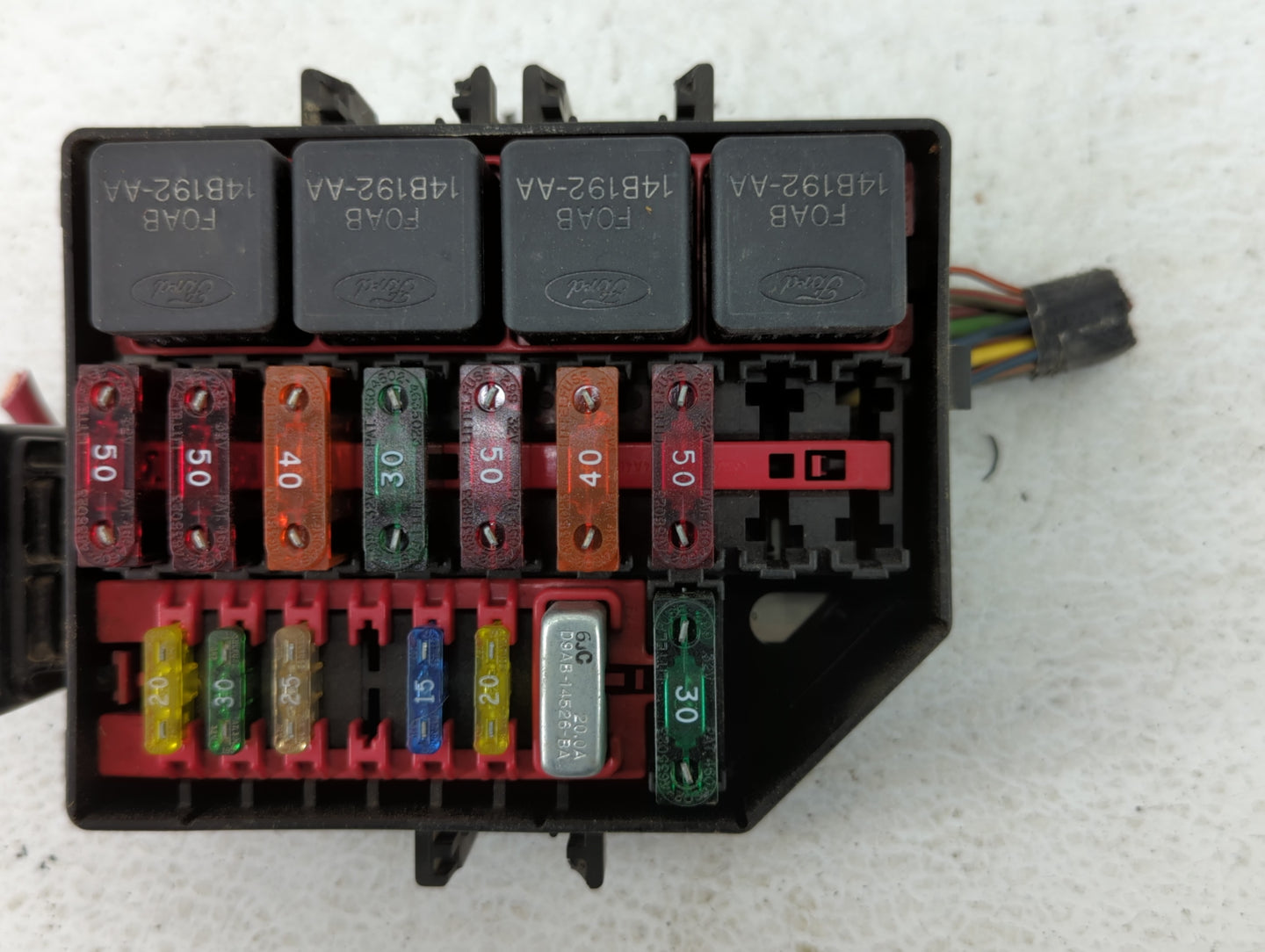 2000 Mercury Grand Marquis Fusebox Fuse Box Panel Relay Module P/N:F5AB-14A075-A Fits OEM Used Auto Parts - Oemusedautoparts