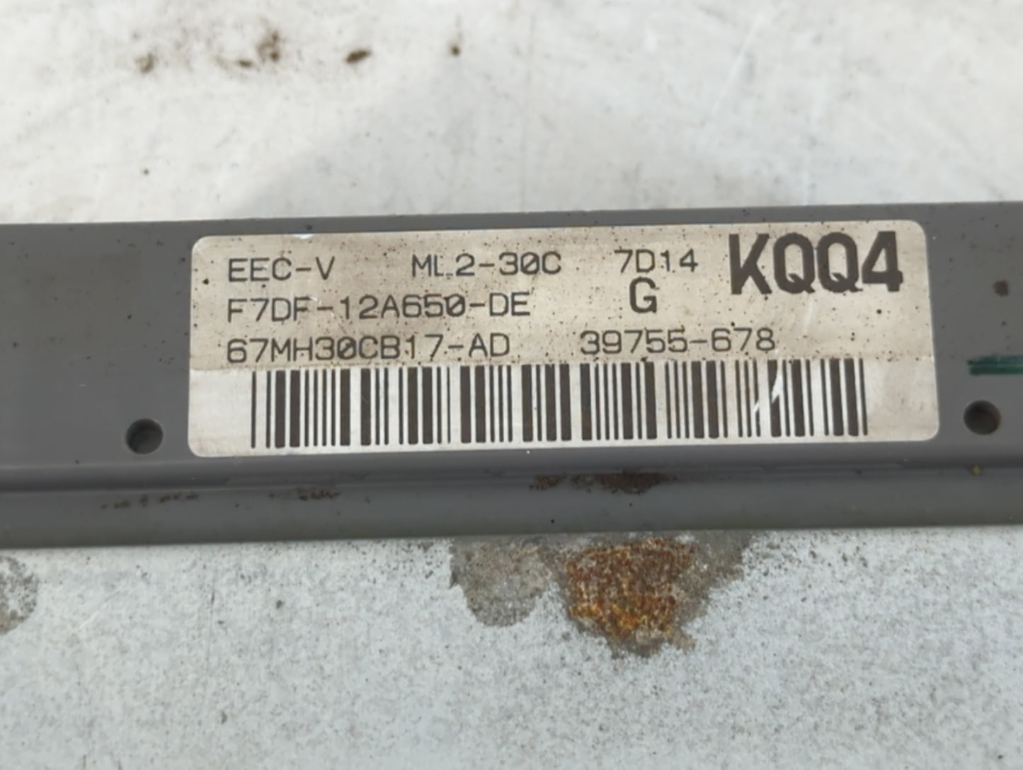 1997 Mercury Sable PCM Engine Control Computer ECU ECM PCU OEM P/N:F7DF-12A650-DE Fits OEM Used Auto Parts - Oemusedautopart
