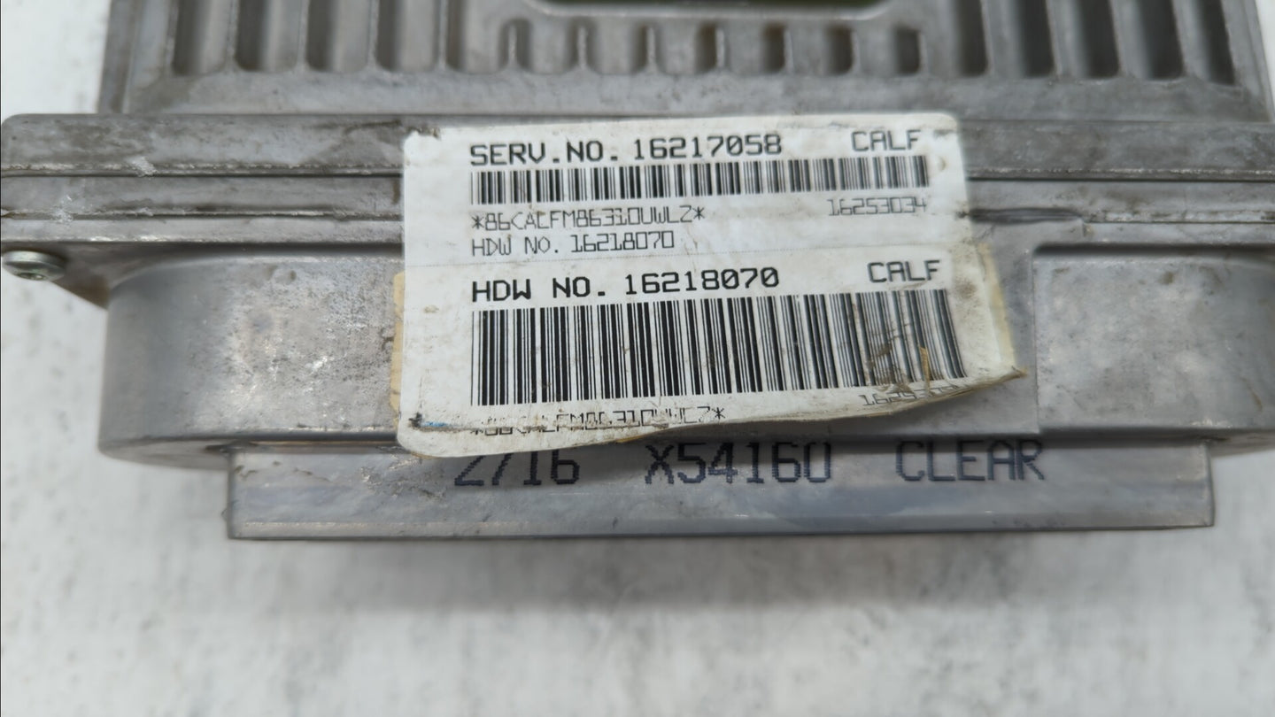 1997 Oldsmobile 88 PCM Engine Control Computer ECU ECM PCU OEM P/N:16217058 Fits OEM Used Auto Parts - Oemusedautoparts1.com