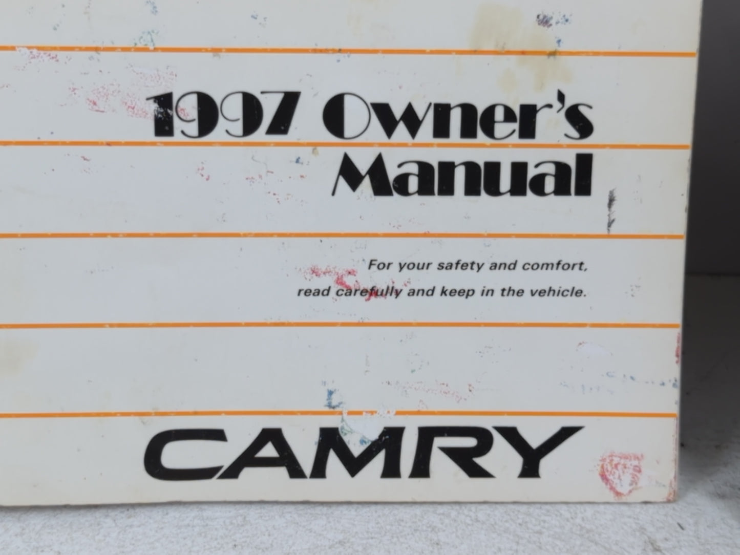 1997 Toyota Camry Owners Manual Book Guide P/N:01999-33455 OEM Used Auto Parts - Oemusedautoparts1.com