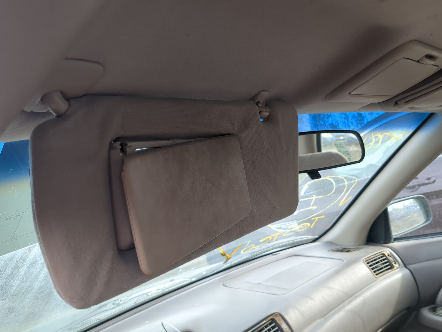 1997 Toyota Camry Sun Visor Shade Replacement Driver Left Mirror Fits OEM Used Auto Parts - Oemusedautoparts1.com