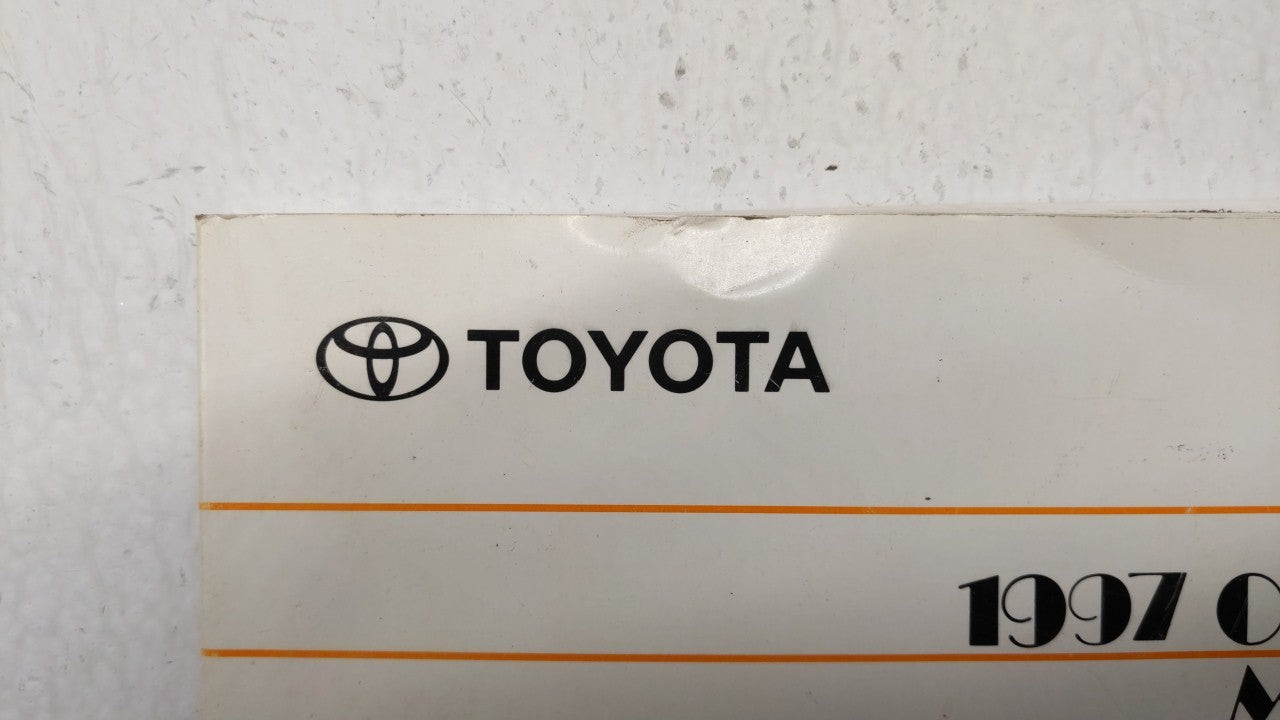 1997 Toyota Camry Owners Manual Book Guide OEM Used Auto Parts - Oemusedautoparts1.com