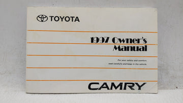 1997 Toyota Camry Owners Manual Book Guide OEM Used Auto Parts - Oemusedautoparts1.com