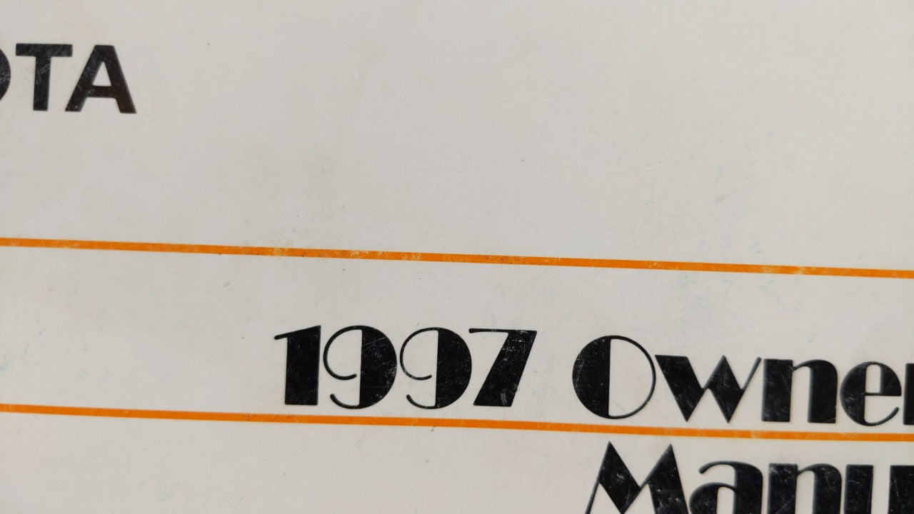 1997 Toyota Camry Owners Manual Book Guide OEM Used Auto Parts - Oemusedautoparts1.com