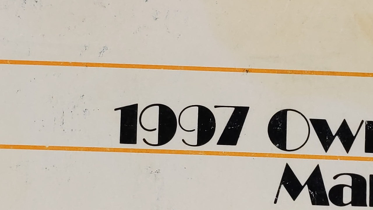 1997 Toyota Camry Owners Manual Book Guide OEM Used Auto Parts - Oemusedautoparts1.com