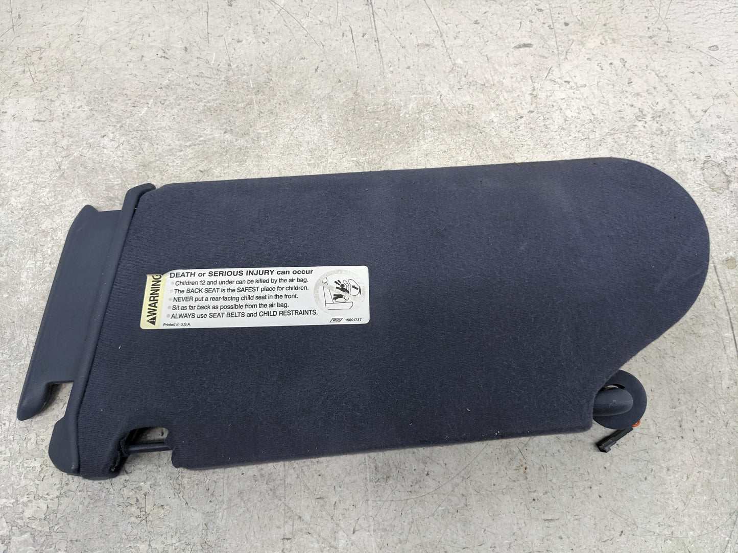 1998 Buick Century Sun Visor Shade Replacement Passenger Right Mirror Fits OEM Used Auto Parts - Oemusedautoparts1.com