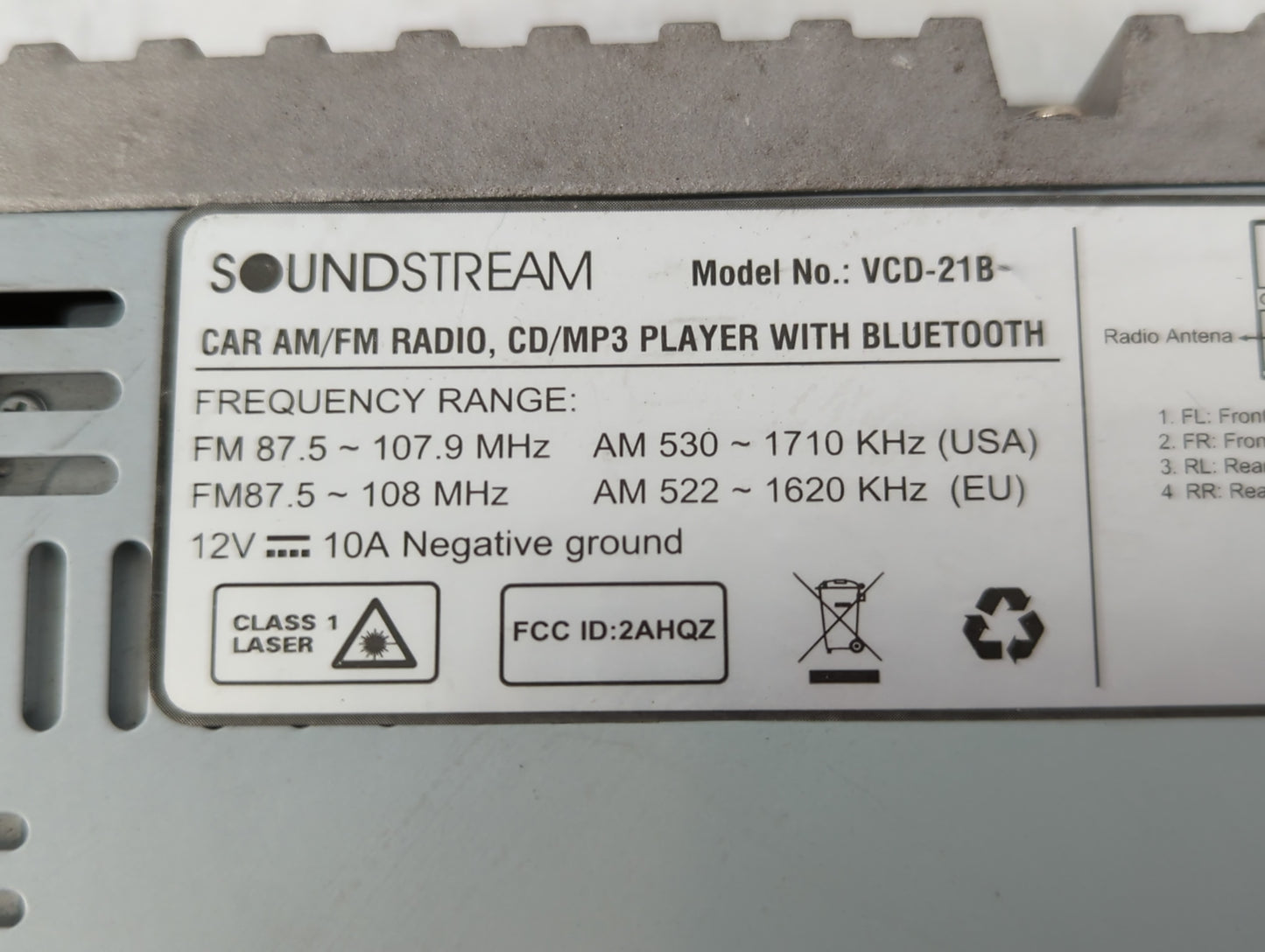1998-1999 Cadillac Deville Radio AM FM Cd Player Receiver Replacement P/N:VCD-21B 16246656 Fits Fits 1998 1999 OEM Used Auto