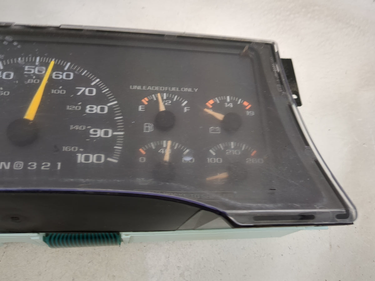 1998 Chevrolet K1500 Instrument Cluster Speedometer Gauges Miles:249K Fits Fits 1995 1996 1997 1999 2000 OEM Used Auto Parts