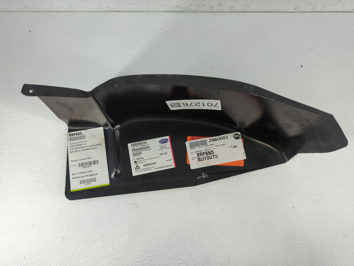 1998 Chevrolet S10 CAB CORNER PATCH PANEL701276 - Oemusedautoparts1.com