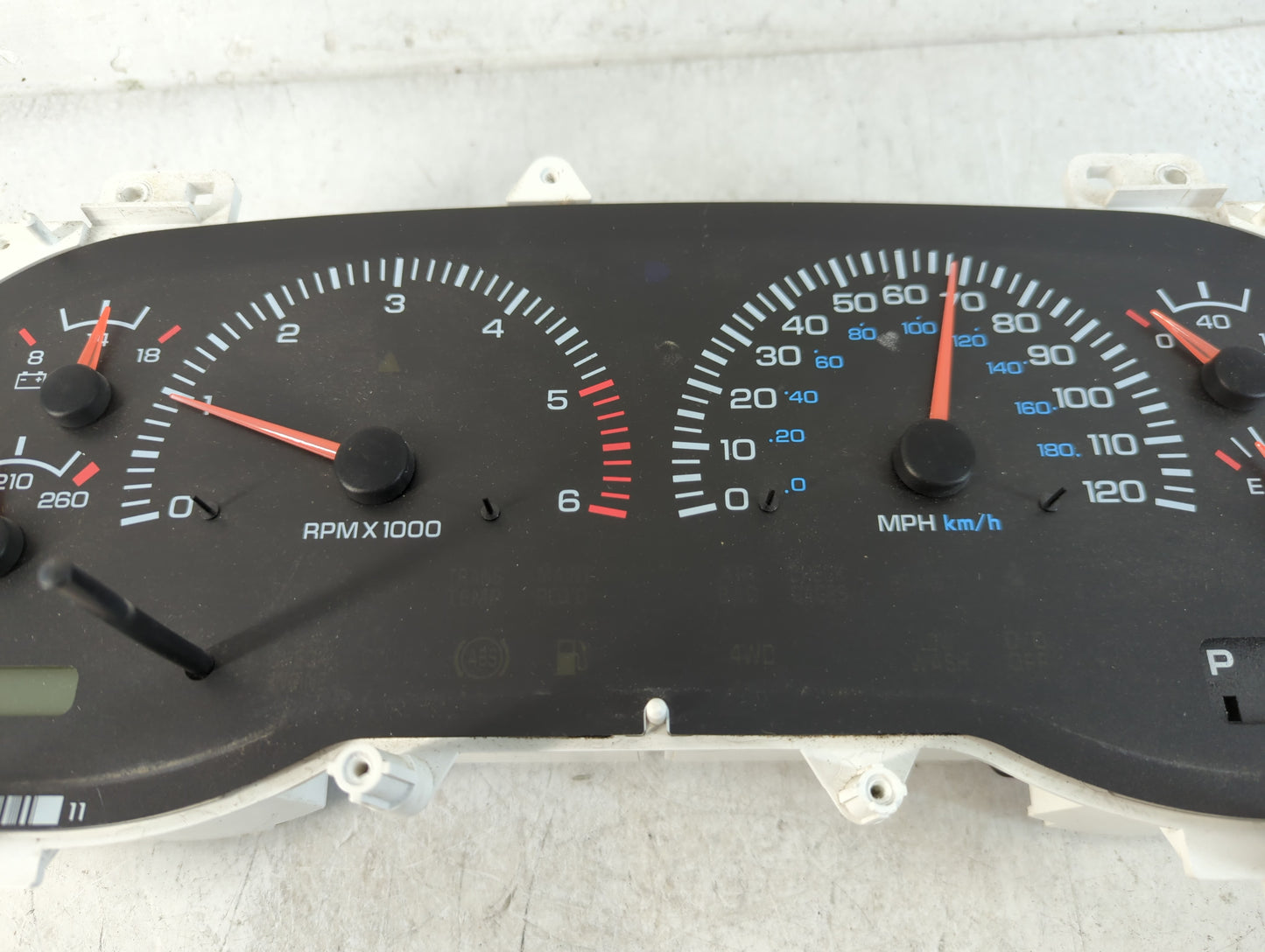 1998 Dodge Ram 1500 Instrument Cluster Speedometer Gauges P/N:P56020618AC Fits OEM Used Auto Parts - Oemusedautoparts1.com
