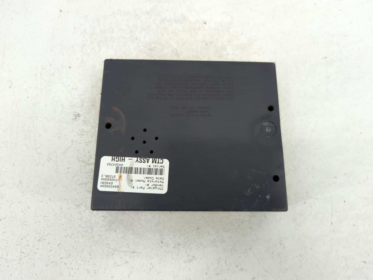 1998-1999 Dodge Ram 1500 Body Control Module Bcm Inner Cabin Fuse Box - Oemusedautoparts1.com