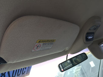 compare product 1998 Dodge Ram 1500 Sun Visor Shade Replacement Driver Left Mirror Fits OEM Used Auto Parts
