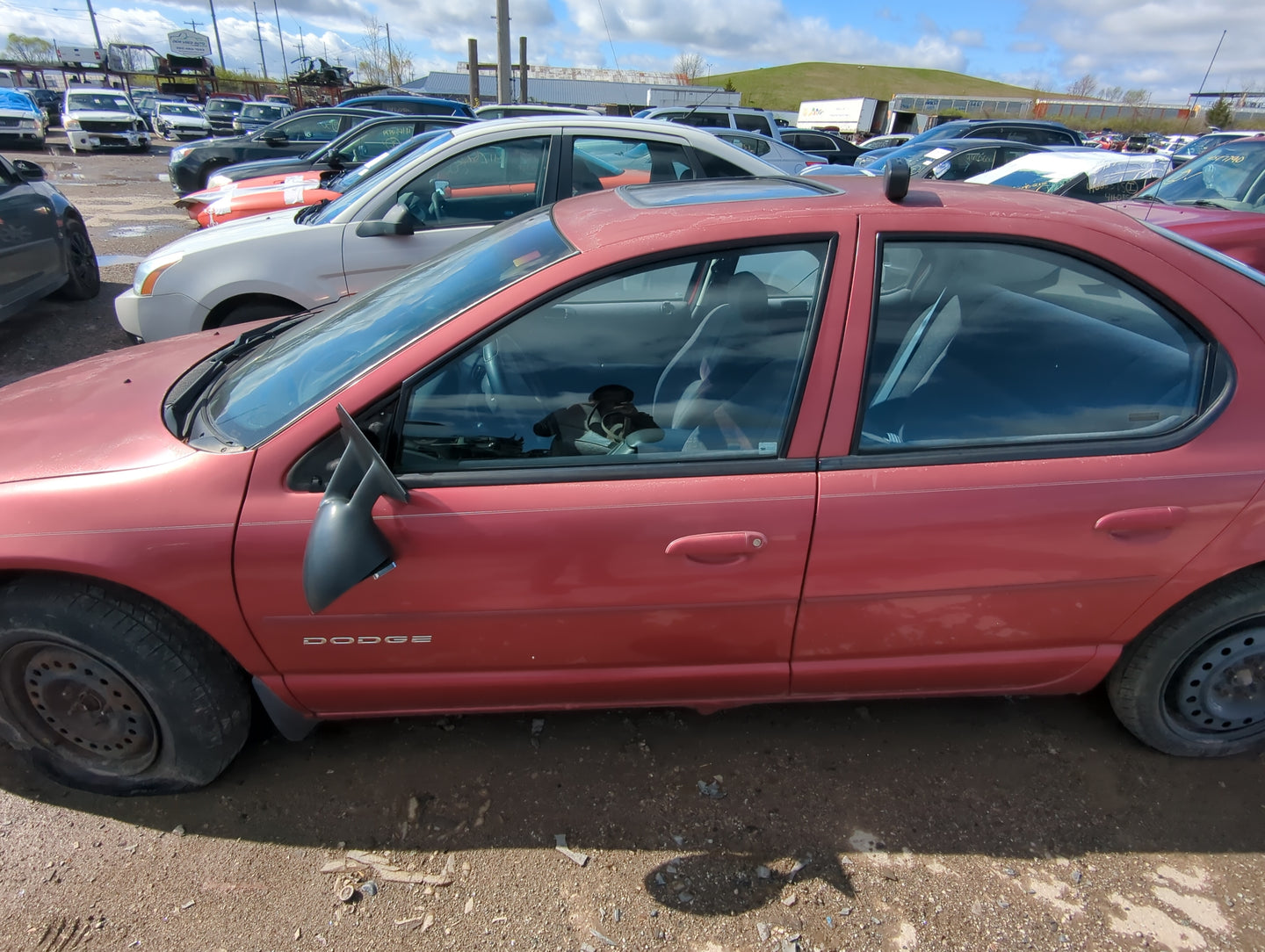 1995-2000 Dodge Stratus Driver Front Door Oem - Oemusedautoparts1.com