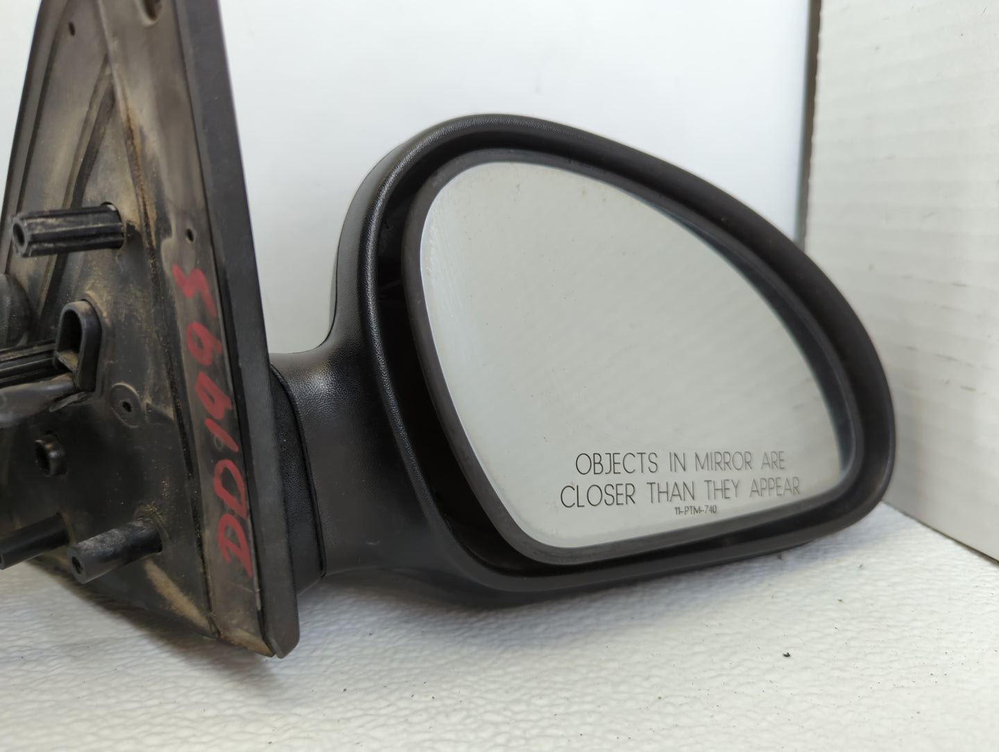 2000-2002 Ford Escort Passenger Right Side View Manual Door Mirror Black - Oemusedautoparts1.com