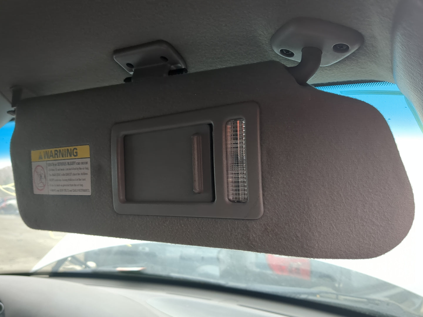 1998 Ford Expedition Sun Visor Shade Replacement Passenger Right Mirror Fits OEM Used Auto Parts - Oemusedautoparts1.com
