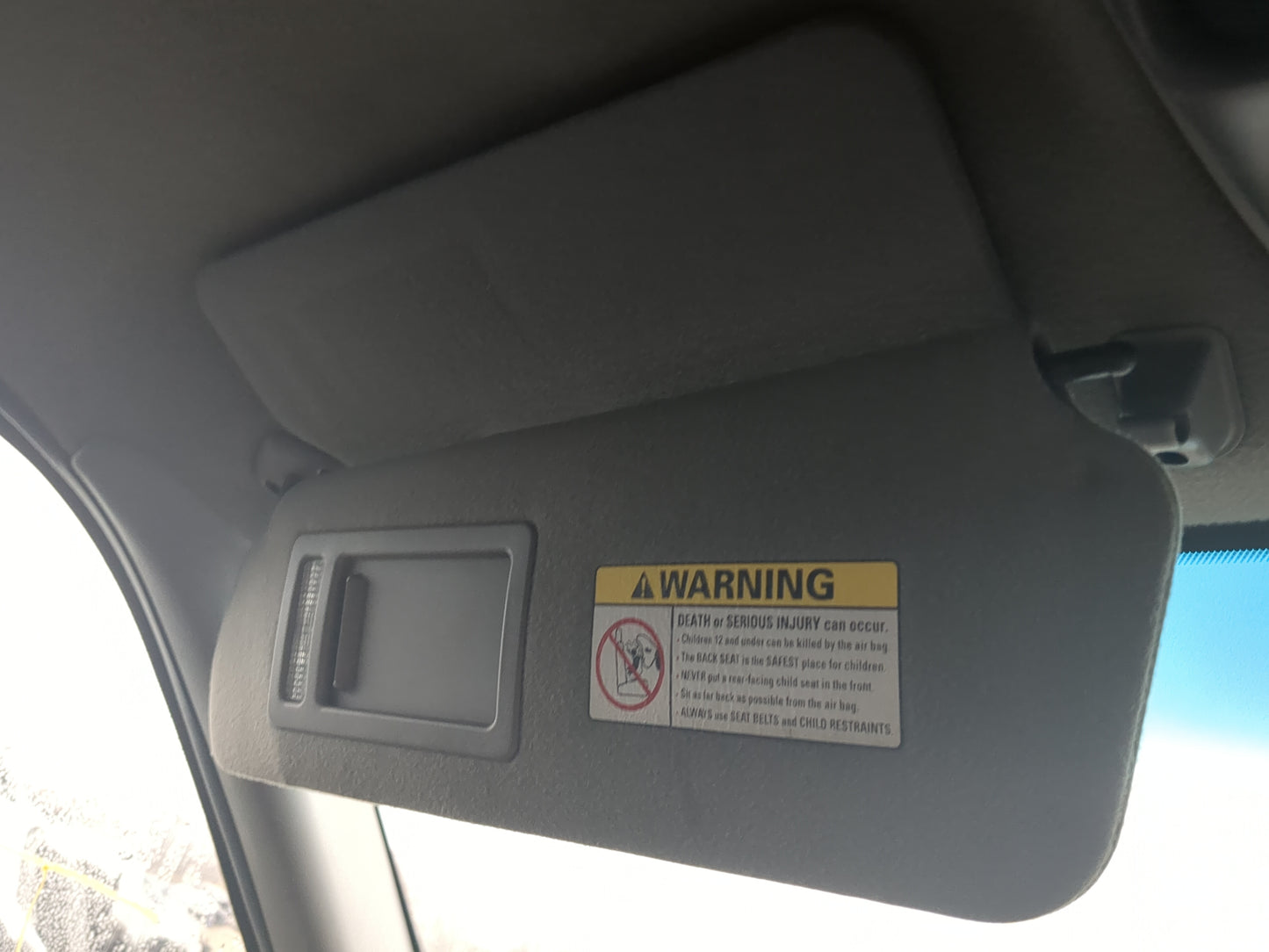 1998 Ford Expedition Sun Visor Shade Replacement Driver Left Mirror Fits OEM Used Auto Parts - Oemusedautoparts1.com