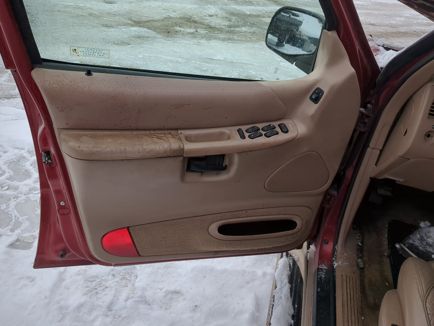 1998 Ford Explorer Front Left Driver Interior Door Panel Trim - Oemusedautoparts1.com