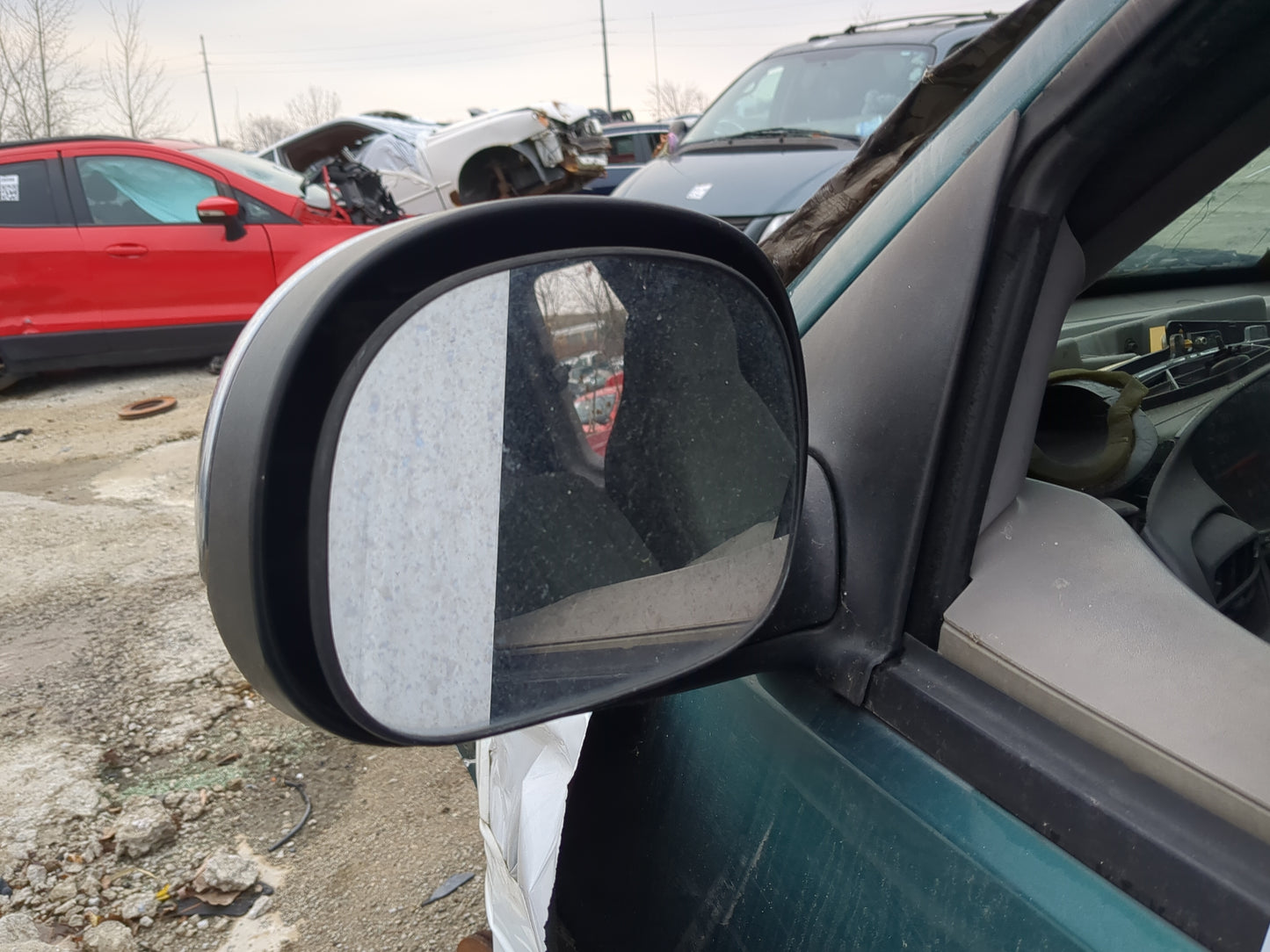 1998 Ford Ford F150 Pickup Side Mirror Replacement Driver Left View Door Mirror Fits Fits 1997 1999 2000 2001 2002 OEM Used 