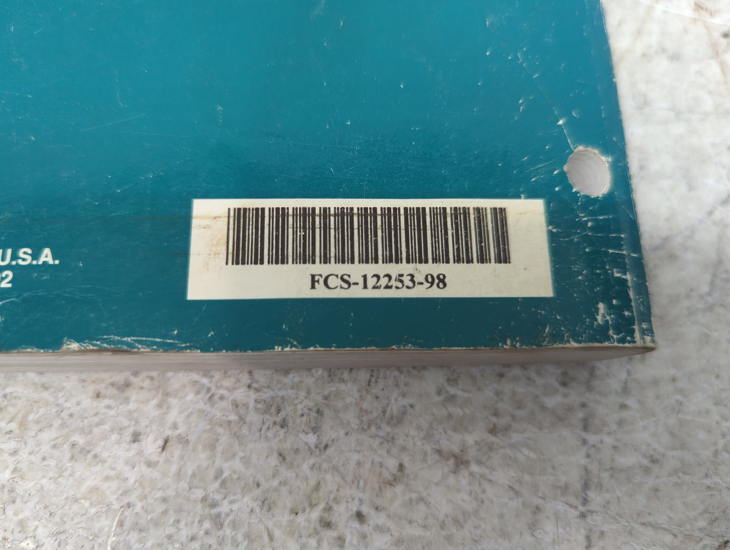 1998 Ford Mystique Owners Manual Book Guide P/N:FCS-12253-98 OEM Used Auto Parts - Oemusedautoparts1.com