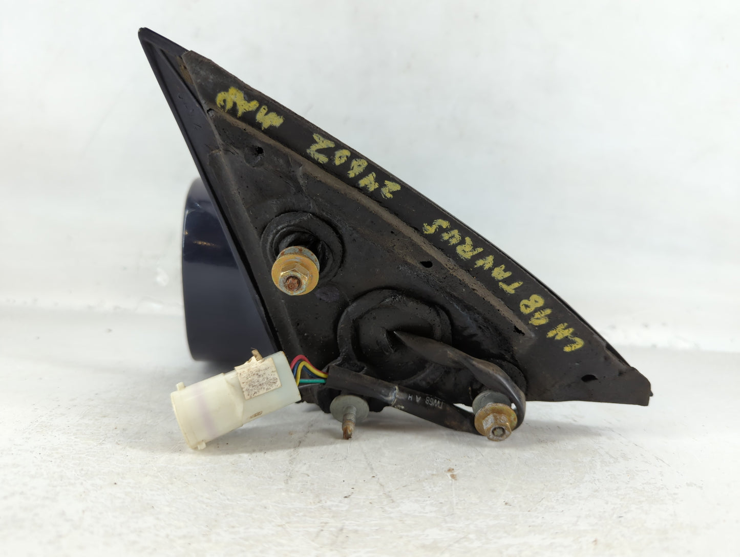 1996-1998 Ford Taurus Driver Left Side View Manual Door Mirror Black - Oemusedautoparts1.com
