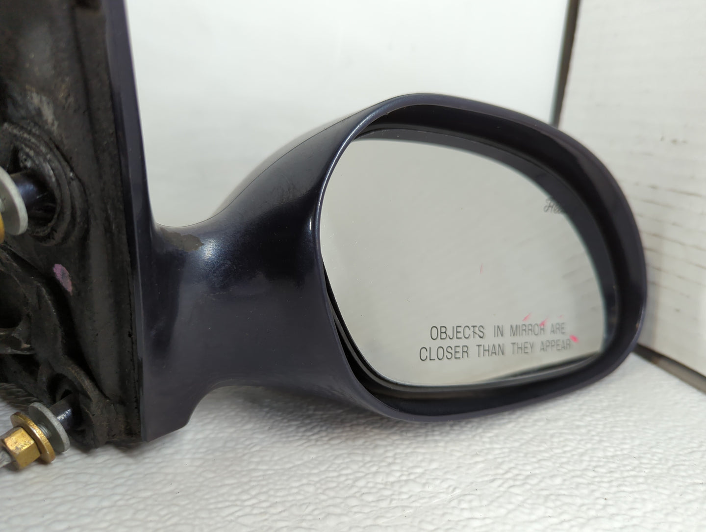 1996-1998 Ford Taurus Passenger Right Side View Manual Door Mirror Black - Oemusedautoparts1.com