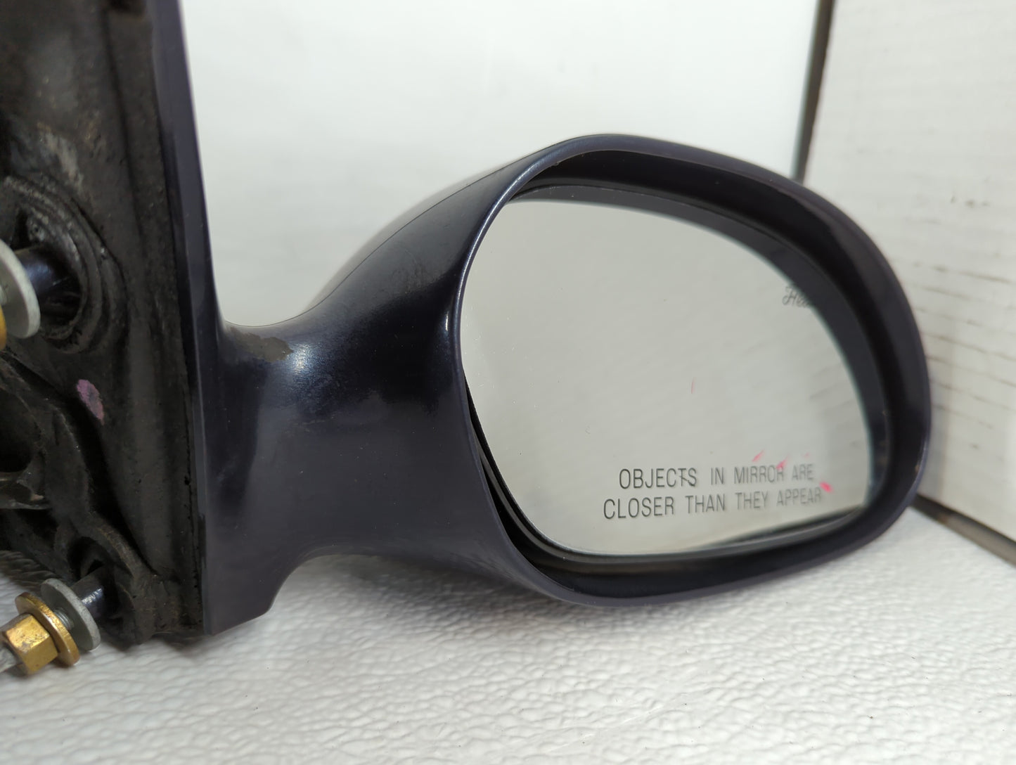 1996-1998 Ford Taurus Passenger Right Side View Manual Door Mirror Black - Oemusedautoparts1.com
