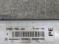 1998-2000 Honda Accord PCM Engine Control Computer ECU ECM PCU OEM P/N:37820-P8C-A51 Fits Fits 1998 1999 2000 OEM Used Auto 