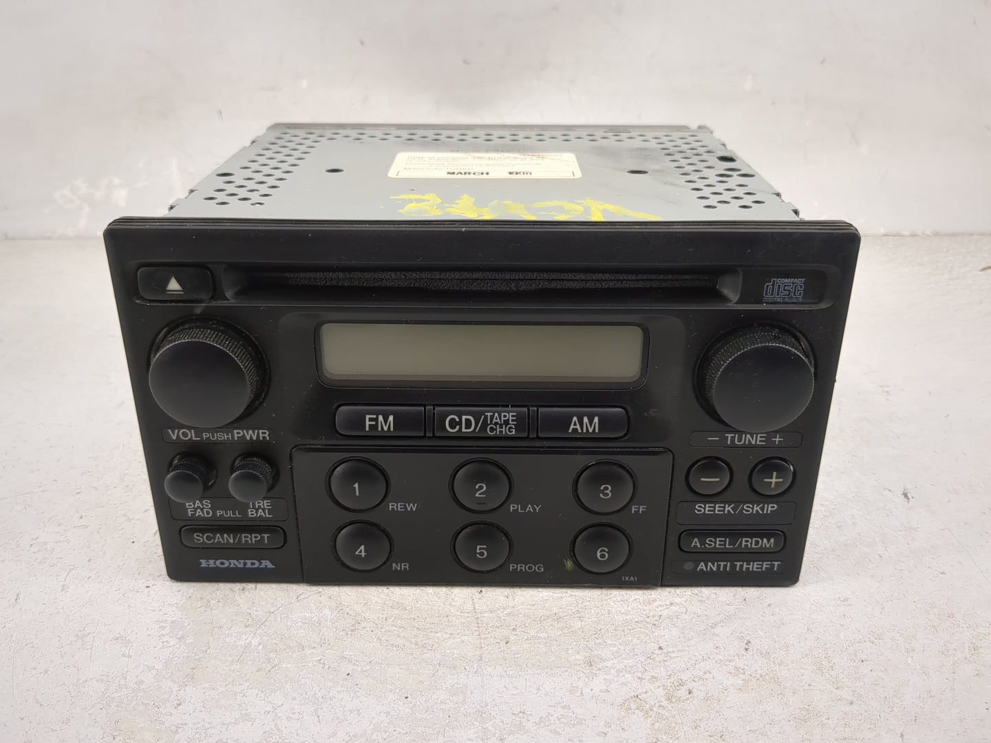 1998 Honda Accord Radio AM FM Cd Player Receiver Replacement P/N:39100-S84-A200 CQ-JH1710Z Fits OEM Used Auto Parts - Oemuse