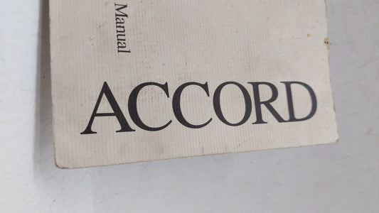 1998 Honda Accord Owners Manual Book Guide OEM Used Auto Parts