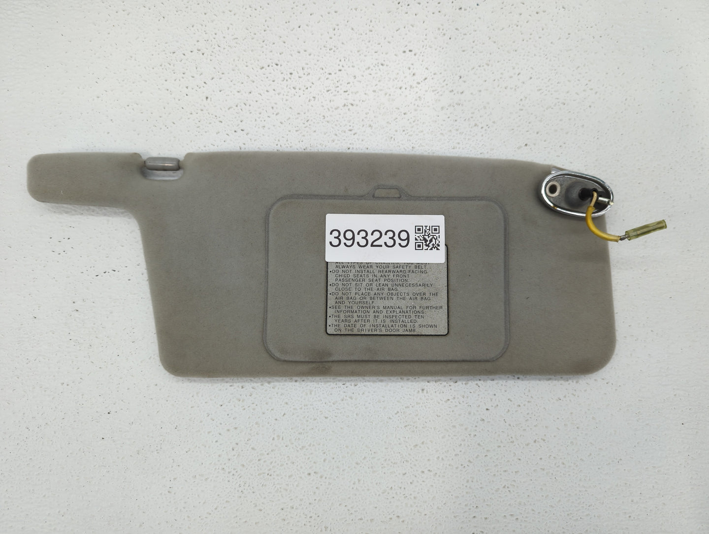 1998 Honda Accord Sun Visor Shade Replacement Passenger Right Mirror Fits OEM Used Auto Parts - Oemusedautoparts1.com