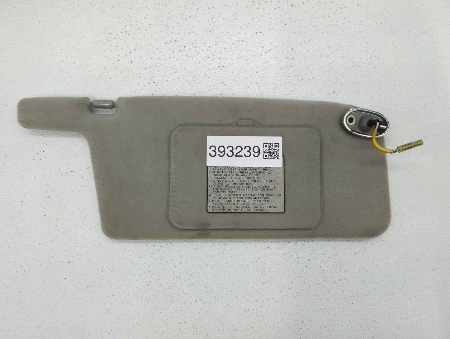 1998 Honda Accord Sun Visor Shade Replacement Passenger Right Mirror Fits OEM Used Auto Parts - Oemusedautoparts1.com