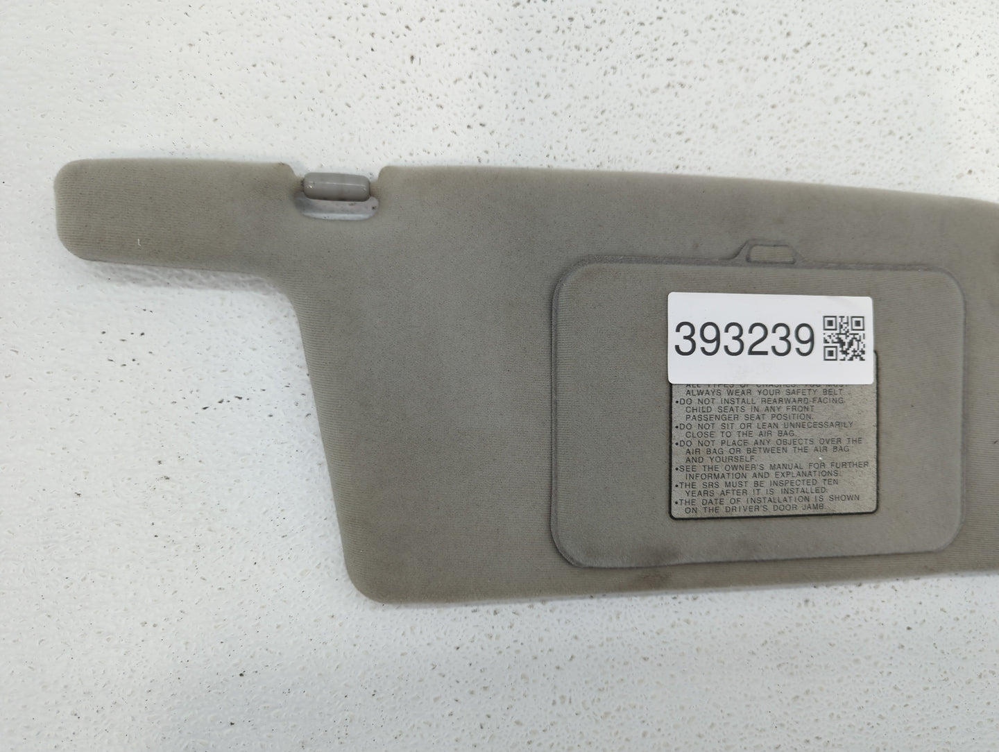 1998 Honda Accord Sun Visor Shade Replacement Passenger Right Mirror Fits OEM Used Auto Parts - Oemusedautoparts1.com