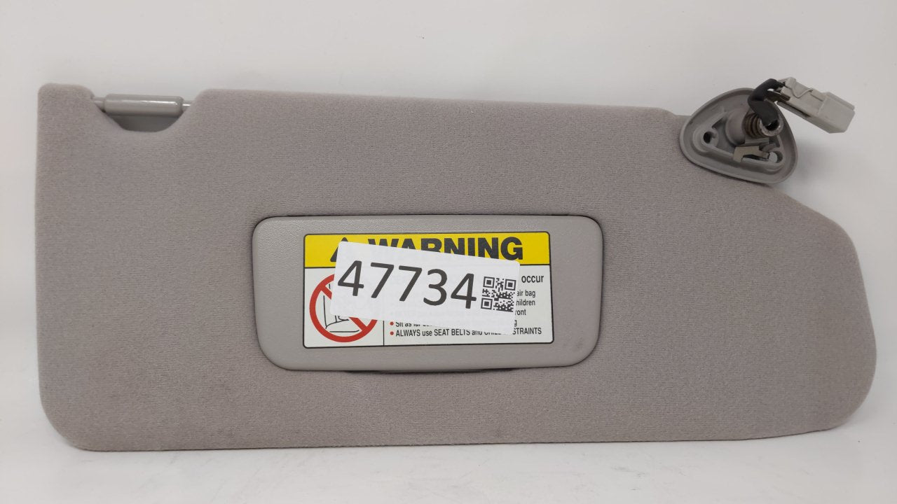 1998 Honda Accord Passenger Right Sun Visor Sunvisor Gray - Oemusedautoparts1.com
