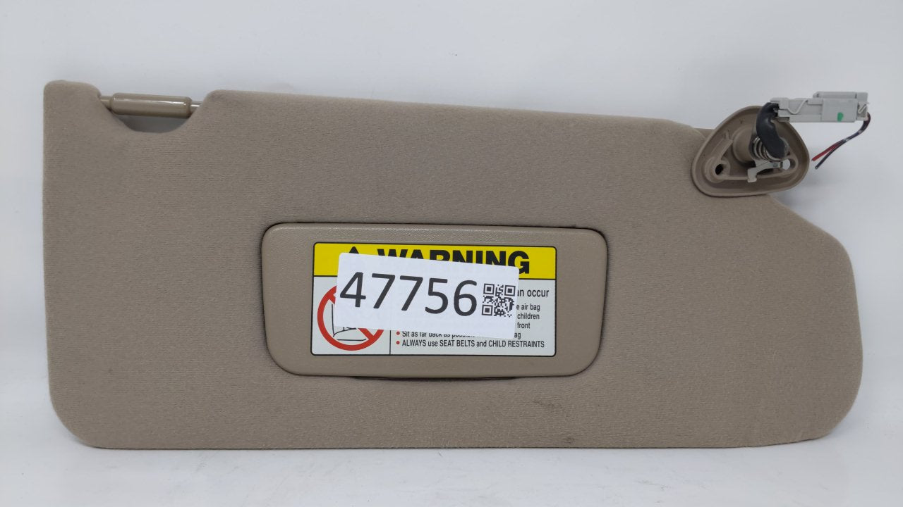 1998 Honda Accord Passenger Right Sun Visor Sunvisor Tan - Oemusedautoparts1.com