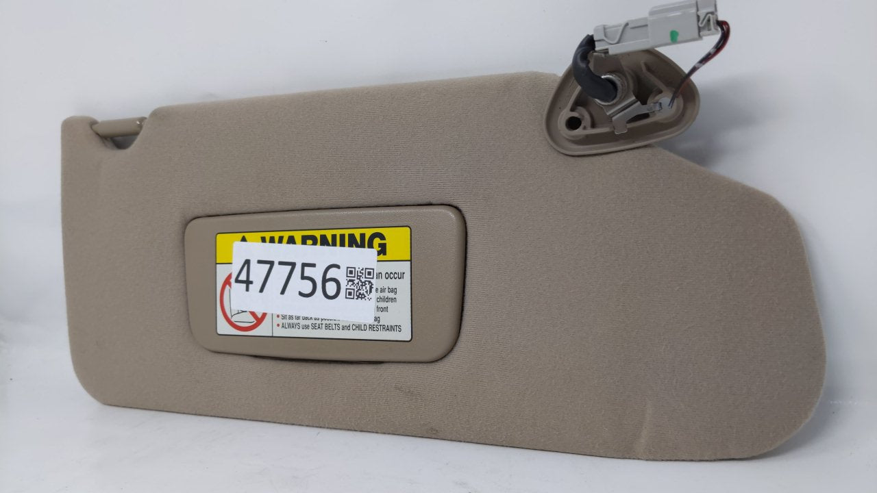 1998 Honda Accord Passenger Right Sun Visor Sunvisor Tan - Oemusedautoparts1.com