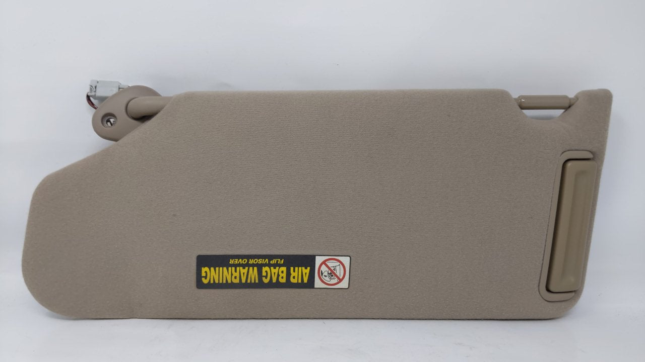1998 Honda Accord Passenger Right Sun Visor Sunvisor Tan - Oemusedautoparts1.com