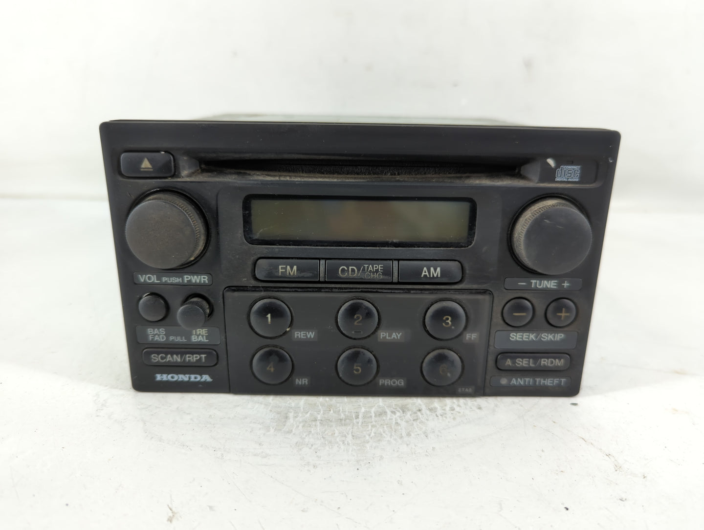 1998-2000 Honda Accord Radio AM FM Cd Player Receiver Replacement P/N:39101-S82-A210-M1 Fits Fits 1998 1999 2000 OEM Used Au