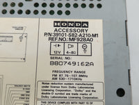 1998-2000 Honda Accord Radio AM FM Cd Player Receiver Replacement P/N:39101-S82-A210-M1 Fits Fits 1998 1999 2000 OEM Used Au
