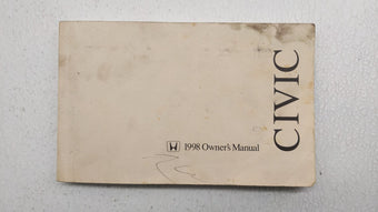 compare product 1998 Honda Civic Owners Manual Book Guide P/N:00X31-S01-6203 OEM Used Auto Parts