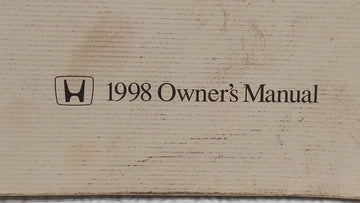 1998 Honda Civic Owners Manual Book Guide P/N:00X31-S02-6203 OEM Used Auto Parts