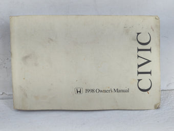 compare product 1998 Honda Civic Owners Manual Book Guide P/N:00X31-S01-6200 OEM Used Auto Parts