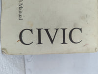 1998 Honda Civic Owners Manual Book Guide P/N:00X31-S01-6200 OEM Used Auto Parts - Oemusedautoparts1.com