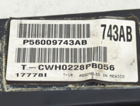 1998 Jeep Cherokee Fusebox Fuse Box Panel Relay Module P/N:P56009743AB Fits OEM Used Auto Parts - Oemusedautoparts1.com
