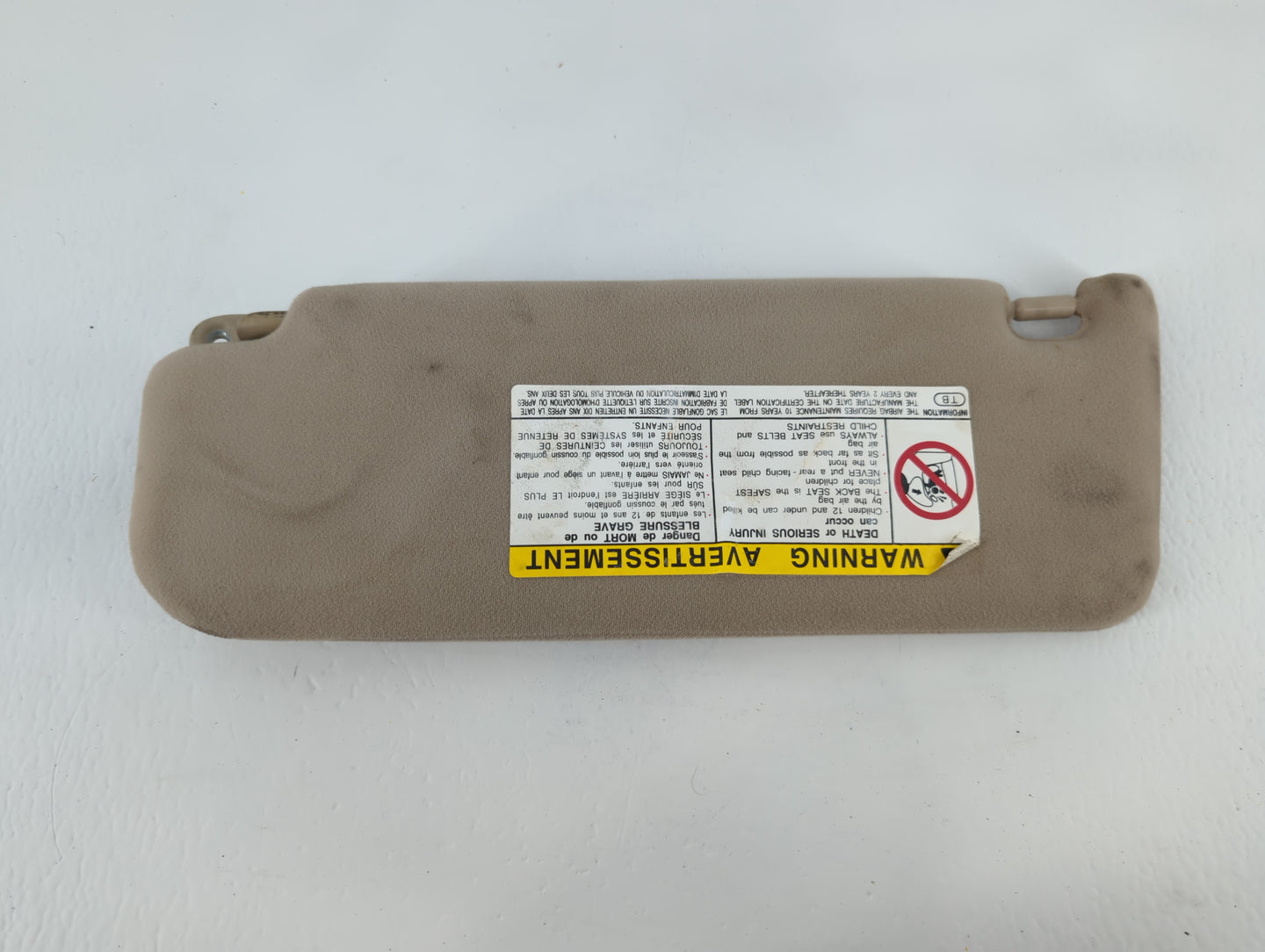 1998 Lexus Gs300 Sun Visor Shade Replacement Passenger Right Mirror Fits Fits 1999 2000 OEM Used Auto Parts - Oemusedautopar