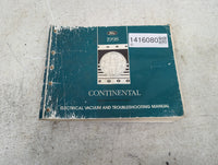 1998 Lincoln Continental Owners Manual Book Guide P/N:FCS-12175-98 OEM Used Auto Parts - Oemusedautoparts1.com