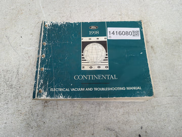 1998 Lincoln Continental Owners Manual Book Guide P/N:FCS-12175-98 OEM Used Auto Parts - Oemusedautoparts1.com