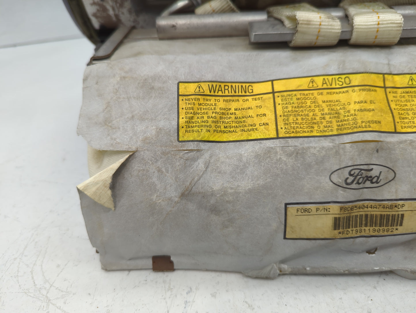 1998 Mercury Sable Air Bag Driver Left Steering Wheel Mounted P/N:F8DB54044A74AB Fits OEM Used Auto Parts - Oemusedautoparts