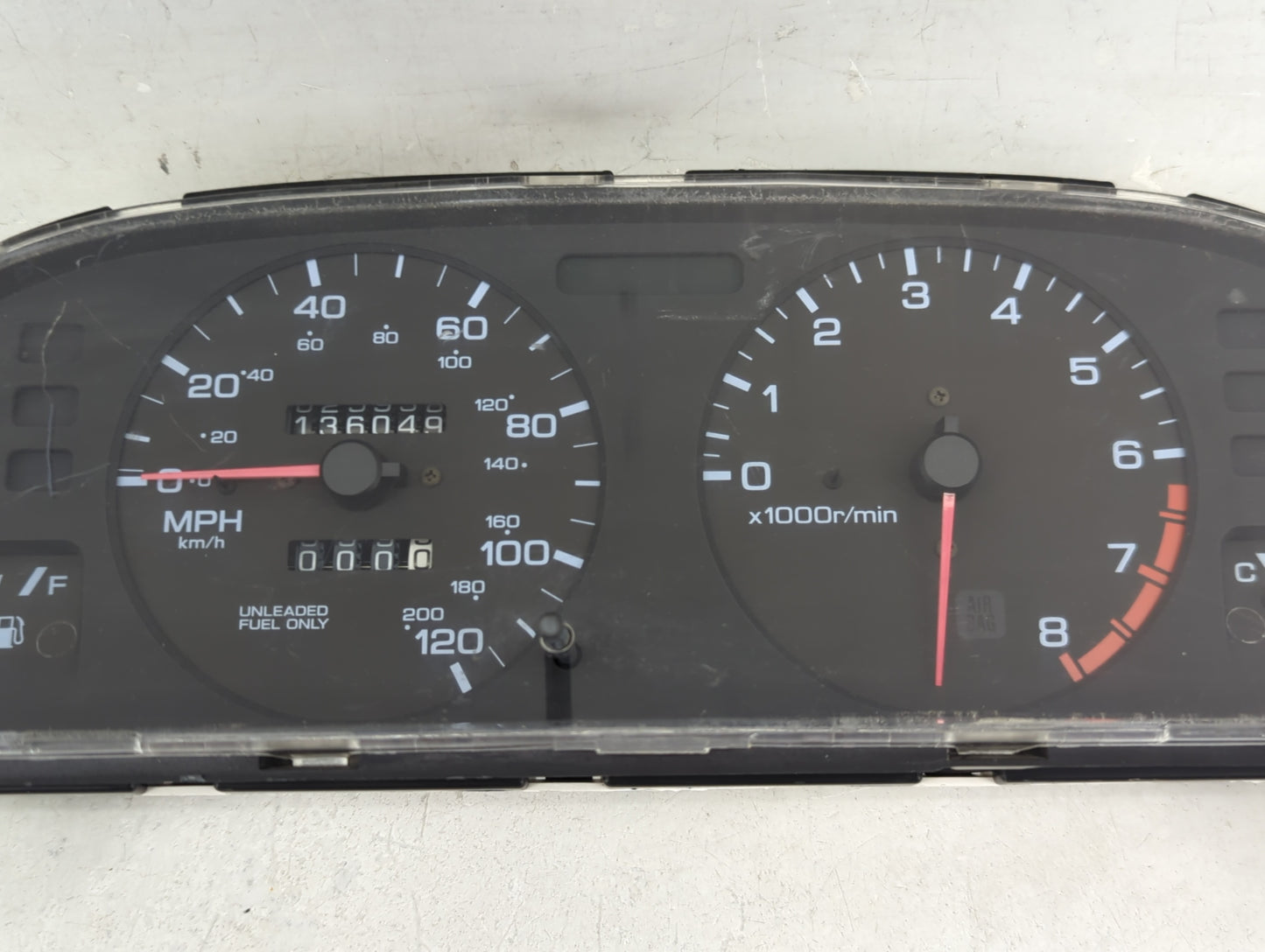 1998-1999 Nissan Altima Instrument Cluster Speedometer Gauges P/N:24610 9E001 Miles: Fits Fits 1998 1999 OEM Used Auto Parts