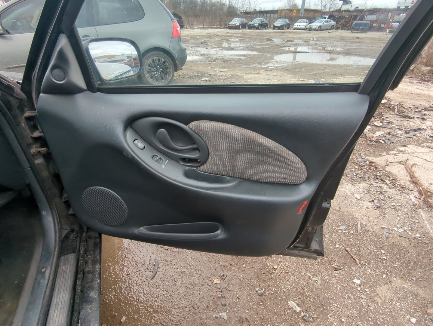 1998 Pontiac Grand Am Front Right Passenger Interior Door Panel Trim - Oemusedautoparts1.com
